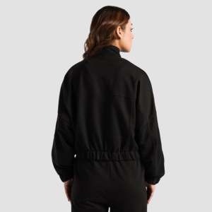 เสื้อแขนก่อนฤดูใบไม้ร่วงพร้อมคอตั้งกันลมมีสีดำ - Product Image 3