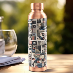 Premium Pure Multi Color Printed <b>Copper</b> <b>Water</b> <b>Bottle</b> for Ayurvedic Health Benefits Leak Proof Eco Friendly & Durable Design - Product Image 6