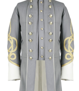 Vente en gros de manteaux grande taille pour hommes redingotes vintage pardessus en laine décoration en fourrure en coton - Product Image 4