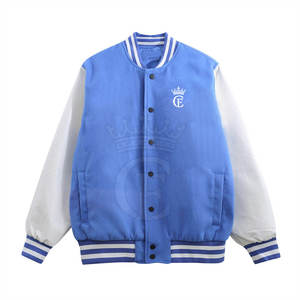 แจ็กเก็ตเลตเตอร์แมนแขนยาวสำหรับผู้ชายแจ็กเก็ตฤดูหนาว2025เลตเทอร์แมนแบบเรียบๆ - Product Image 1