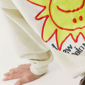 Último estilo invierno cálido ropa informal bordado sudaderas secado rápido cómodo bordado sudaderas - Product Image 5