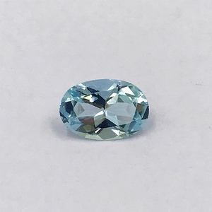 ซื้ออัญมณีสีฟ้า100% ธรรมชาติขนาด11.8x8.2มม. รูปไข่เหมาะสำหรับต่างหูสร้อยคอและแหวน - Product Image 3