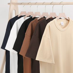 Camiseta personalizada de algodón 100% de alta calidad para hombres Lona de gran tamaño de peso pesado Suministro ODM para impresión - Product Image 4