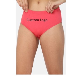 กางเกงชั้นในผ้าสแปนเด็กซ์ไร้รอยต่อสำหรับผู้หญิงกางเกงชั้นในบิกินี่ผ้าไหมระบายอากาศได้ดีย้อมสีล้วนแบบถัก - Product Image 2
