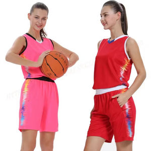 Ensemble de maillot de basket-ball professionnel personnalisé unisexe, dernière conception, tissu en maille respirant, vêtements de sport de grande taille pour adultes - Product Image 1