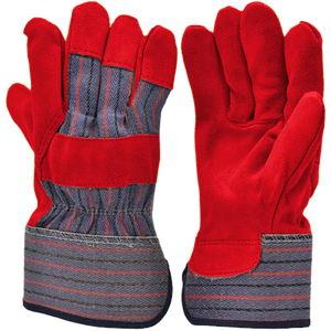 Guantes DE SEGURIDAD Canadian Rigger de grado superior de cuero de vaca de alta resistencia con protección de manos industrial en la espalda de algodón - Product Image 3