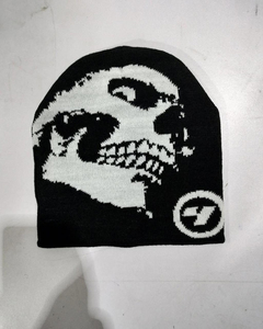 Bonnet Jacquard avec Lettres pour Homme et Femme, Bonnet de Ski en Tricot de Laine avec Strass pour l'Hiver - Product Image 5