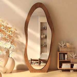 Cadre de miroir sur pied en bois robuste pour un accessoire pratique et élégant dans les chambres ou les dressing - Product Image 3
