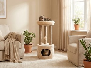 ที่นอนแมวแบบตั้งพื้น Atlanta Cloud Perch พร้อมความสบายอย่างอ่อนโยน - Product Image 3