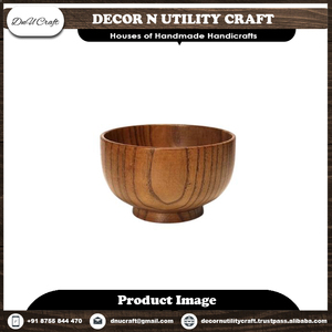 Handmade Customized Sheesham Wooden <b>Salad</b> <b>Serving</b> <b>Bowl</b> Sustainable Eco-Friendly Multipurpose Decorative Kitchen Wooden <b>Bowl</b> - Product Image 5