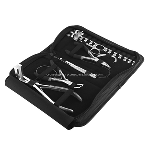 Le nouveau kit d'outils d'extension de cheveux en argent en gros comprend un crochet de traction ainsi qu'une pince à sertir Nanobeads et 4 aiguilles de type C - Product Image 1