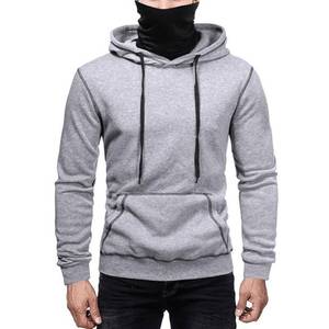 เสื้อฮู้ดและเสื้อสเวตเชิ้ตผู้ชาย คอสูง ผ้าฟลีซ ปักลายและประดับลูกปัด ผ้าฝ้าย 100% ปรับแต่งได้ ระบายอากาศดี เหมาะสำหรับใส่ลำลองในฤดูหนาว - Product Image 3