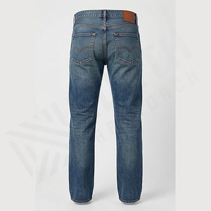 Pantalons en jean de style cowboy personnalisés OEM pour hommes, style unique, jeans stretch, coupe slim, coupe droite, formel, décontracté, pantalon de travail, vente en gros personnalisée - Product Image 2