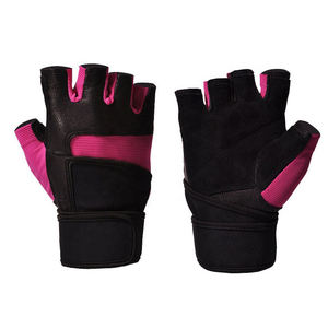 Guantes de levantamiento de pesas para entrenamiento de gimnasia Fitness entrenamiento ejercicio Powerlifting agarre fuerte duradero cómodo seguro ajustable - Product Image 1