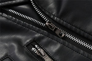 แจ็คเก็ตนักขี่จักรยานผู้หญิงหนังแกะแท้ไซส์ใหญ่พิเศษสำหรับฤดูใบไม้ผลิและฤดูหนาว - Product Image 5