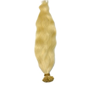 Extensiones de Cabello Humano 100% Virgen Indio, Trama Doble a Máquina, 24 Pulgadas, Puntas Gruesas, Punta I, Color Natural Popular, Alta Calidad - Product Image 1
