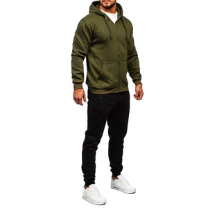 Ropa de calle para hombre, chándal blanco lavado con ácido acampanado, pantalones de chándal desteñidos al sol y conjunto con capucha y cremallera, chándal para hombre 2026 - Product Image 4