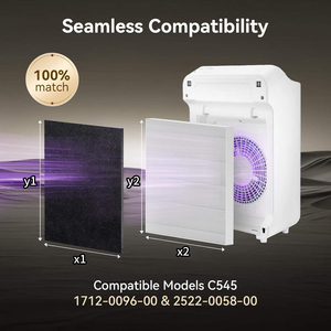 Filtre de remplacement <span class=keywords><strong>HEPA</strong></span> H13 et charbon actif <span class=keywords><strong>pour</strong></span> <span class=keywords><strong>purificateur</strong></span> <span class=keywords><strong>d</strong></span>'<span class=keywords><strong>air</strong></span> – Idéal contre les allergies, la fumée, les odeurs, la poussière et les squames <span class=keywords><strong>d</strong></span>'animaux – Offre spéciale - Product Image 3