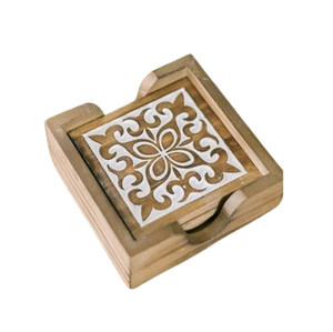 Square Acacia <b>Wood</b> Coasters Creative Style Coaster Customize Drink Cup Coaster Restaurant Kitchen Hot Pads <b>Trivets</b> - Product Image 1