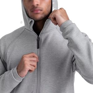 Outdoor Sports Gym Running Waterproof Half Zip Fleece Oversized Spandex/Polyester Blank Hoodie Digital Patch Sports <b>Jacket</b> Men - Product Image 2