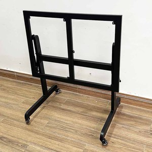 Industrial-Style <b>Folding</b> <b>Table</b> Legs Stainless Steel Furniture Legs for 80x60cm Tabletop for <b>Dining</b> Kitchen Hospital Use-CHB68059 - Product Image 5