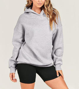 Heavyweight Cotton Fleece Grey Hoodie Manufacturer Supplier Custom Logo Pullover or <b>Zipper</b> Unisex College Wear OEM ODM - Product Image 5