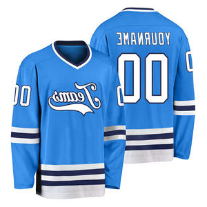 Maillot de hockey sur glace personnalisé 2026 – Uniforme 100 % polyester avec emblème d'équipe, logo de sponsor et nom au dos – Tenue de hockey sur glace - Product Image 1
