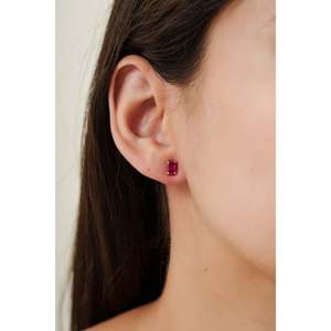 Pendientes de Aro con Perlas de Moissanita en Oro Rosa y Oro Blanco para Bodas, Compromisos y Fiestas - Product Image 2