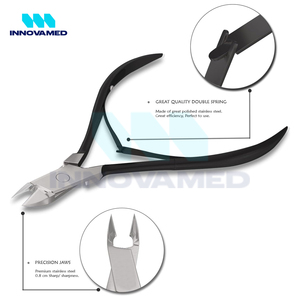 Coupe-cuticules incurvé en acier inoxydable de haute qualité, best-seller, ouverture large, prise en main confortable, design durable, option de logo personnalisé - Product Image 2