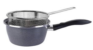 Pentola K2 Gransasso in acciaio smaltato con coperchio e cestello 16 cm. (Magefesa 1115113) - Product Image 1
