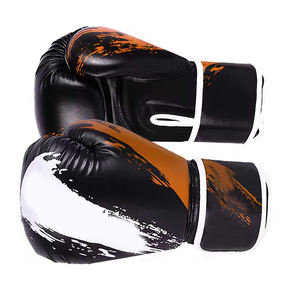 Gants de boxe en cuir véritable personnalisables pour les arts martiaux et l'entraînement de kick boxe avec votre propre logo inclus - Product Image 4