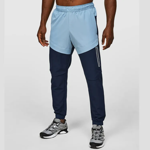 Nueva moda para hombre, chándal deportivo de invierno, cortavientos para ciclismo, correr, cierre de cintura elástica sólida, servicio OEM a prueba de viento - Product Image 5