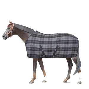 Best Selling Premium Quality Wool Checkered Horse Warm <b>Blanket</b> Adjustable <b>Thick</b> Breathable Winter horse <b>blanket</b> For Sale - Product Image 1