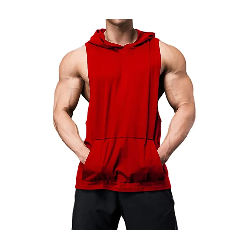 Fashionable hoodies men Custom Logo Pattern High Street Hoodies Autumn And Winter Oversized Men Sleeveless Hoodies