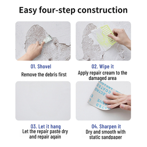 Pasta de reparación de pared impermeable y antimoho, relleno de grietas de pared blanca a base de agua <span class=keywords><strong>para</strong></span> grietas y agujeros de pared - Product Image 5
