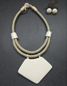 Trendy High Quality Luxury Designer Hot Selling for Christmas Resin <b>Necklace</b> Set Bracelet Earrings Jewelry Set for Women - Product Image 1