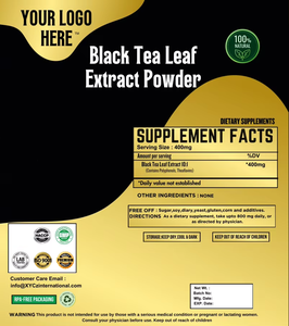 Polvo de extracto de hoja de té negro de alta calidad 100% polvo de extracto de té negro instantáneo soluble en agua para leche - Product Image 6