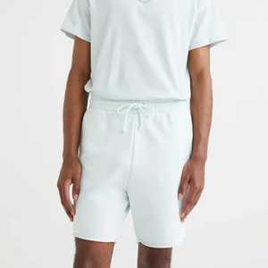 Venta caliente personalizado algodón polar francés Terry cordón hombres gimnasio pantalones cortos al por mayor color sólido pantalones cortos casuales para hombres 2025 - Product Image 4