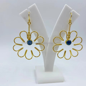 Traditional Gold Plated Sterling Silver <b>Dangle</b> <b>Earrings</b> Best Price Classic <b>Pearl</b> Style for Women's Party Wedding Gift Occasions - Product Image 1