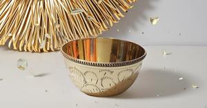 Handmade Medium Size Brass Mixing Bowl Polished for Kitchen Serving & <b>Decorative</b> Purpose for Salad <b>Egg</b> Candy Display - Product Image 5
