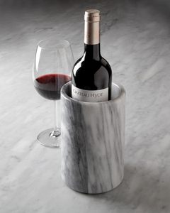 Porta Botellas de Mármol Carrara Gris, Enfriador de Vino de Mármol Real Hecho a Mano, Decoración Artesanal para el Hogar SUAZ - Product Image 6