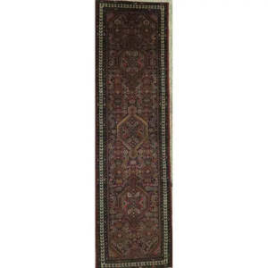 Classic Wool <b>Runner</b> Timeless Vintage Medallion Design Luxury Artisan Floor Decor Elegant Traditional Interior Accent - Product Image 1