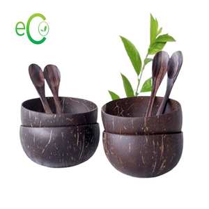 Vente en gros 100% bol en coquille de noix de coco polie naturelle technique personnalisée unique approvisionnement direct du Vietnam - Product Image 5