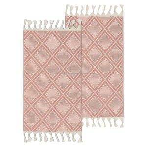 Juego de 2 Toallas de mano de rizo turco rústico nuevo estilo cocina Pestemal granja decorativa de secado rápido para uso en el baño - Product Image 2