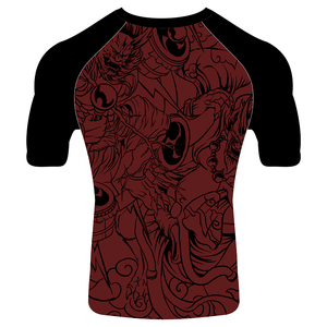 Meilleure qualité homme personnalisé sublimation imprimé manches longues mma bjj rashguard - Product Image 2