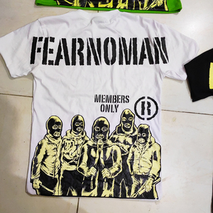 High Quality Screen Printed Custom Oversized Solid 220 Grams Casual 100% Cotton Eco-Friendly Quick Dry Breathable T-Shirts <b>Men</b> - Product Image 4