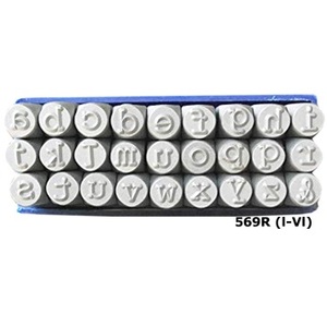 Small <b>Letter</b> Punch Set of 27 Pcs Satin/silver Finish Size: 1/4", 6.0MM for Jewellery Tool - Product Image 2