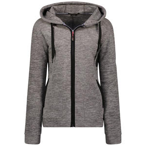 Chaqueta de lana polar con Capucha ajustable y cremallera completa versátil para mujer chaqueta cálida suave de peso pesado especial de invierno - Product Image 1