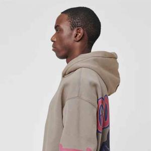 Sudaderas con capucha de algodón pesado con marca personalizada Unisex estilo urbano OEM ODM Streetwear para hombres a granel - Product Image 4