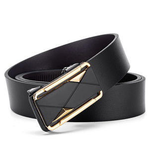 เข็มขัดลำลองผู้ชายแบบทางการ ดีไซน์ทันสมัย หัวเข็มขัดโลหะผสม ทนทานและเป็นมิตรกับสิ่งแวดล้อม ปรับความยาวอัตโนมัติแบบไร้ฟัน - GENTS GARB - Product Image 2